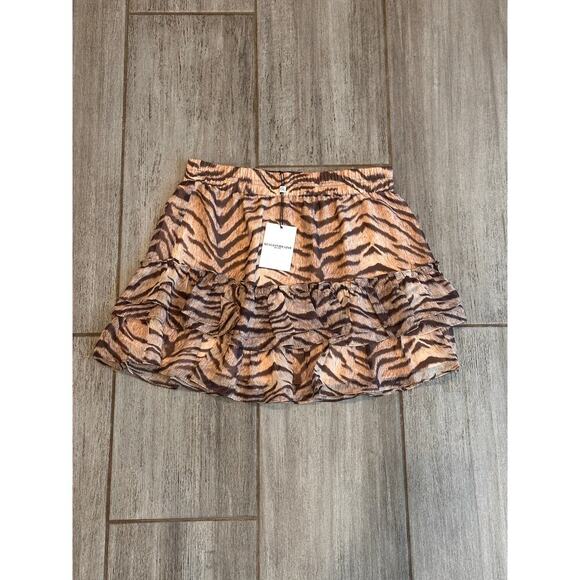 NEW NWT Generation Love Audrina Skirt Tiger Print size Small - Picture 1 of 6